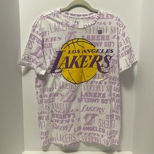 NBA Los Angeles Lakers Women’s Small All Over Print Graphic Basketball Shirt
